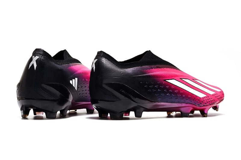 Chuteira Campo Adidas X SpeedPortal+ FG Rosa e Preto "Own You Football Pack"