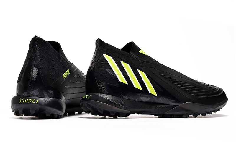 Chuteira Society Adidas Predator Edge+ TF Preto e Verde "Shadow Portal Pack"