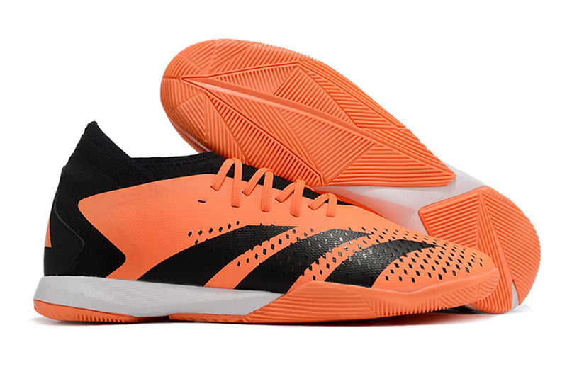 Chuteira Futsal Adidas Predator Accuracy.1 IC Laranja e Preta "Heatspawn Pack"