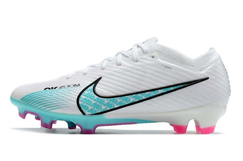 Chuteira Campo Nike Air Zoom Mercurial Vapor 15 Elite FG Branca e Azul