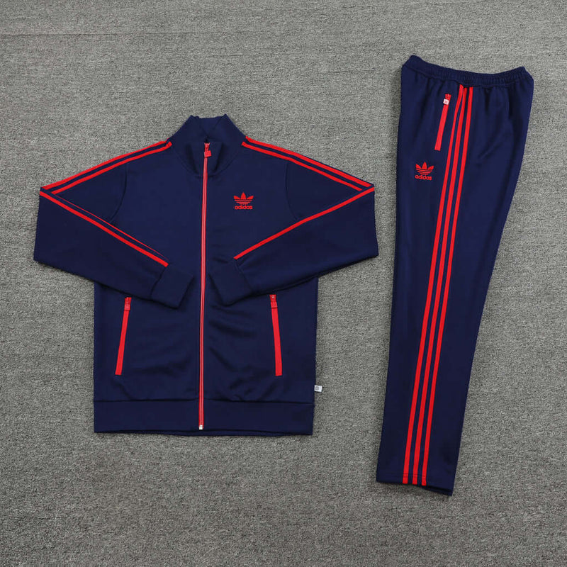 Conjunto de Frio Adidas Sportswear Azul e Vermelho