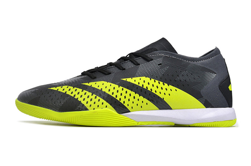 Chuteira Futsal Adidas Predator Accuracy.1 IC Low Preta e Verde "Crazycharged Pack"