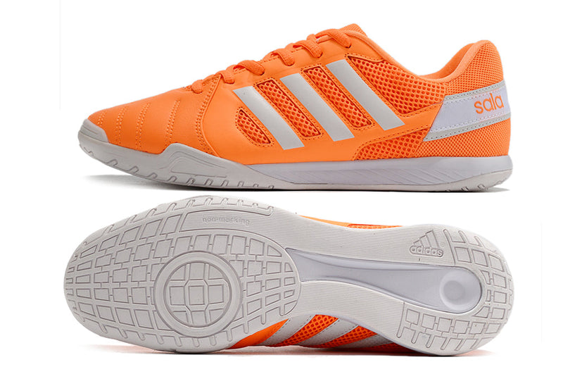 Chuteira Futsal Adidas Top Sala IC Laranja e Branca