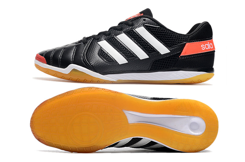 Chuteira Futsal Adidas Top Sala IC Preta e Branca