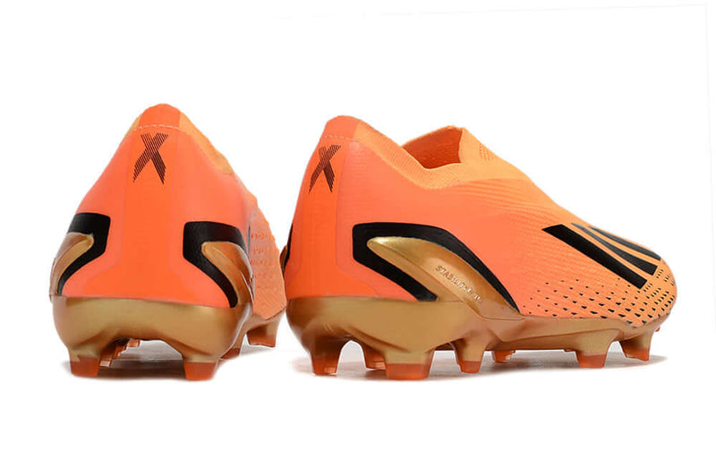 Chuteira Campo Adidas X Speedportal+ FG Laranja "Heatspawn Pack"