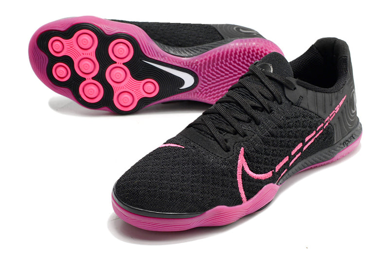 Chuteira Futsal Nike React Gato IC Preto e Rosa