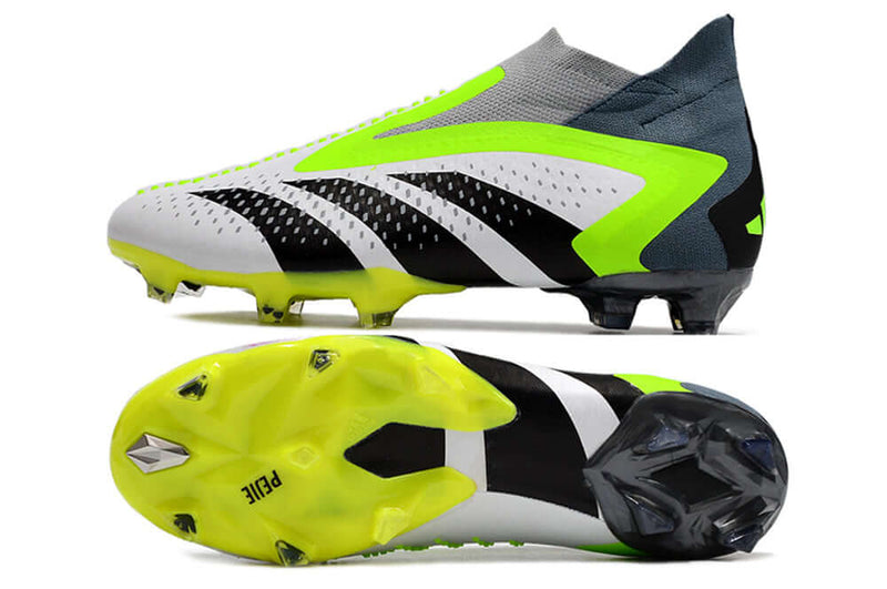 Chuteira Campo Adidas Predator Accuracy+ FG Verde e Branca "Crazyrush Pack"