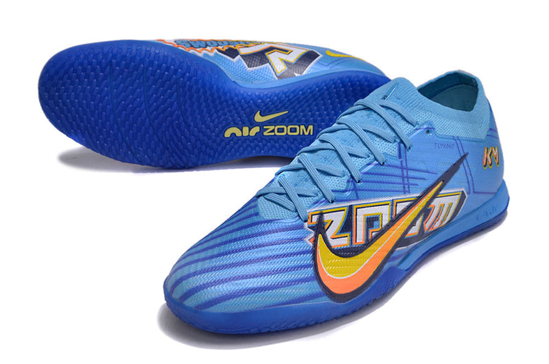 Chuteira Futsal Nike Air Zoom Mercurial Vapor 15 Elite Azul "Mbappe Comic"