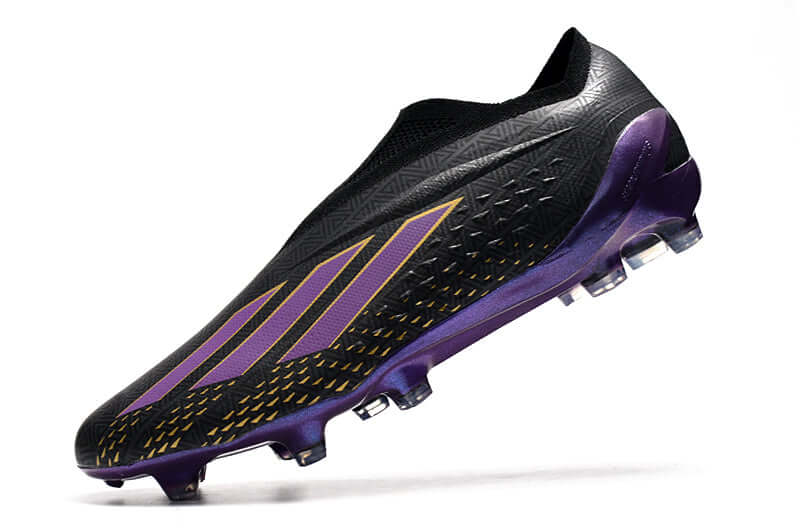 Chuteira Campo Adidas X Speedportal+ FG Preto e Roxo