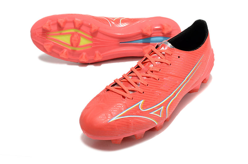 Chuteira Campo Mizuno Alpha FG Laranja "Realease Pack"