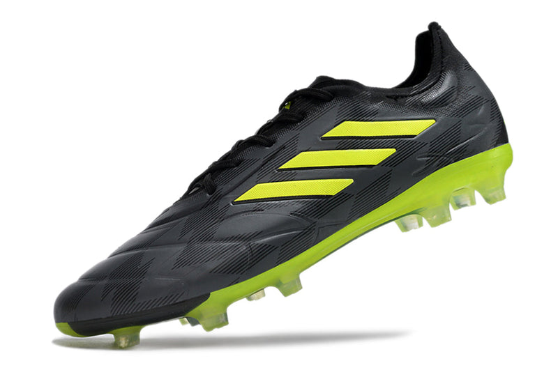 Chuteira Campo Adidas Copa Pure.1 FG Preta e Verde "Crazycharged Pack"