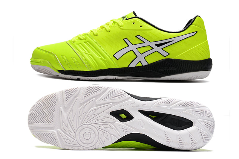 Chuteira Futsal Asics Japan Destaque II IC Verde e Branca