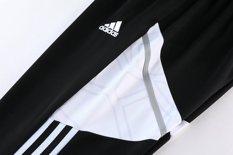 Conjunto de Frio Adidas Training Cinza, Branco e Preto