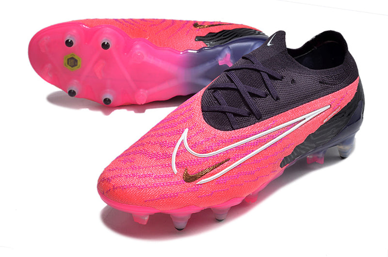 Chuteira Campo Nike Phantom GX Elite Ponta de Aluminio Preta e Rosa "Generation Pack"