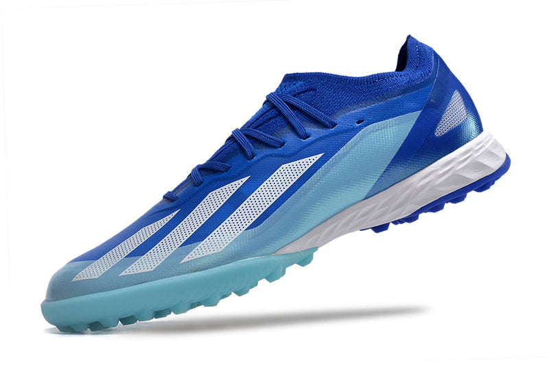 Chuteira Society Adidas X CrazyFast.1 TF Azul "Marine Rush Pack"