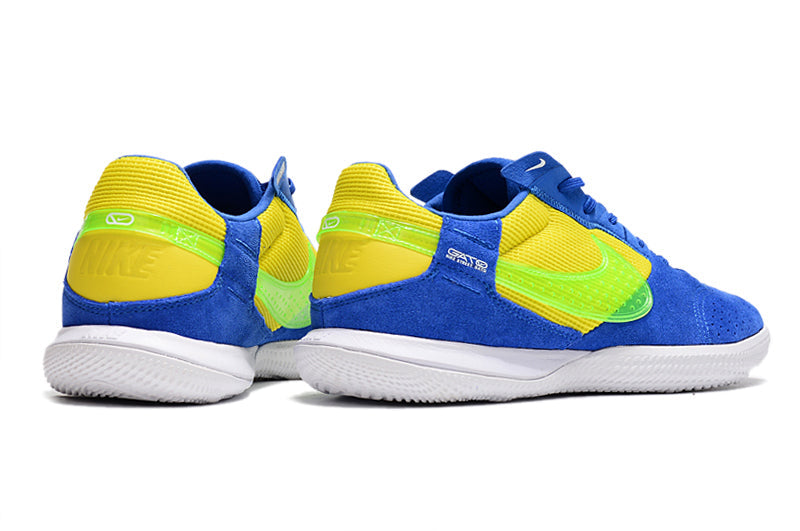 Chuteira Futsal Nike StreetGato IC Azul, Amarelo e Branco