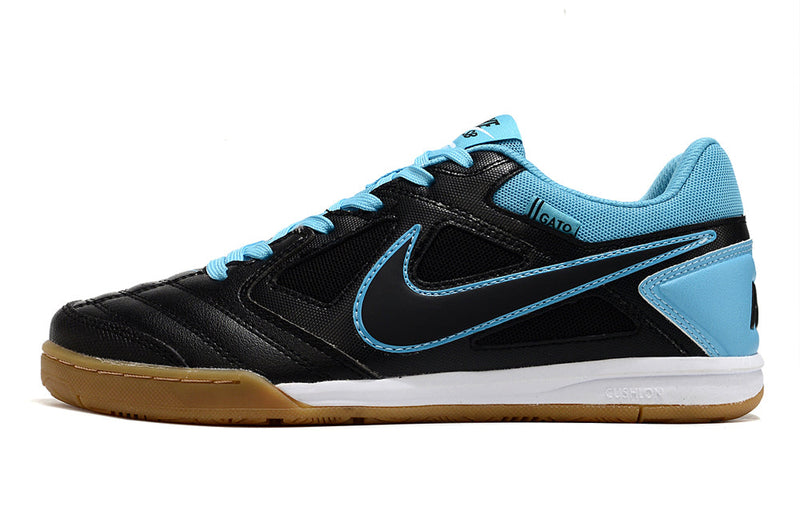 Chuteira Futsal Supreme x Nike SB Gato IC Preta e Azul