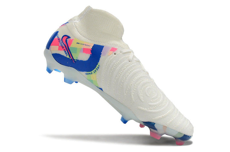 Chuteira Campo Nike Phantom Luna 2 Elite FG Branca "Rainbow Pack"