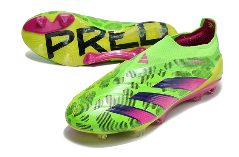 Chuteira Campo Adidas Predator LL Elite FG Verde e Rosa