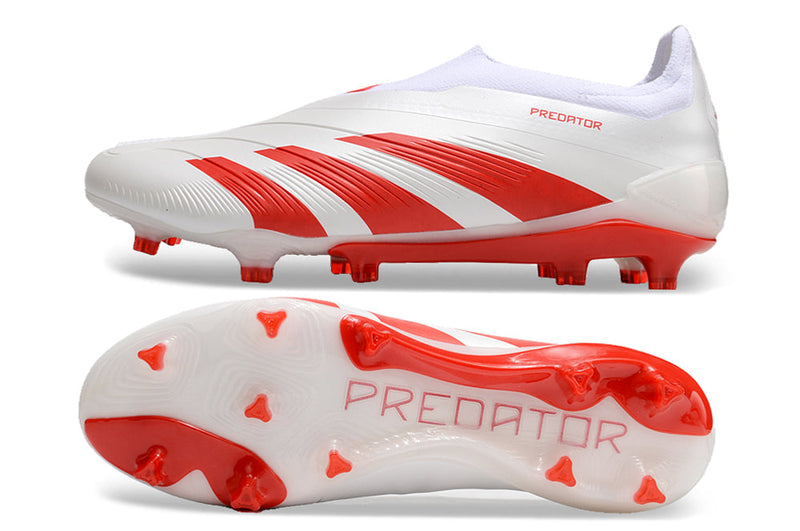 Chuteira Campo Adidas Predator LL Elite FG Branca e Vermelha "Arnold Pack"