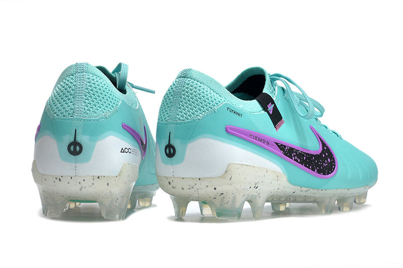 Chuteira Campo Nike Tiempo Legend 10 Elite FG Azul e Roxo "Peak Ready Pack"