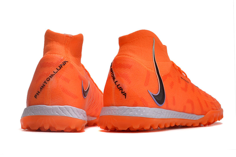 Chuteira Society Nike Phantom Luna Elite TF Laranja "United Pack"