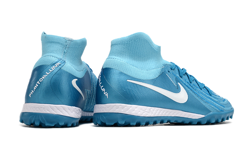 Chuteira Society Nike Phantom Luna Elite TF Azul "Mad Ambition Pack"