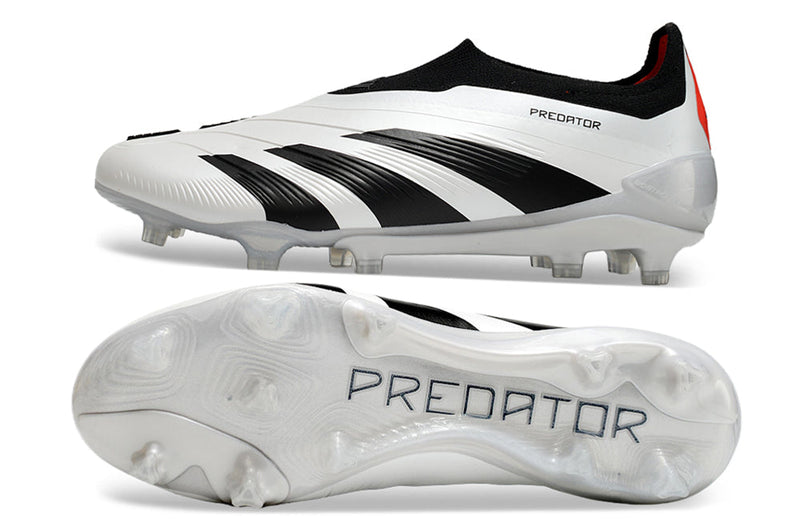 Chuteira Campo Adidas Predator LL Elite FG Branca e Preto