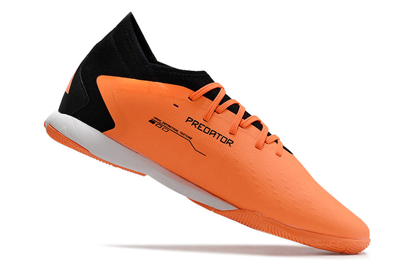 Chuteira Futsal Adidas Predator Accuracy.1 IC Laranja e Preta "Heatspawn Pack"