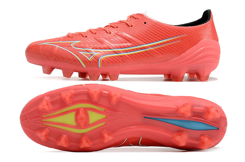 Chuteira Campo Mizuno Alpha FG Laranja "Realease Pack"