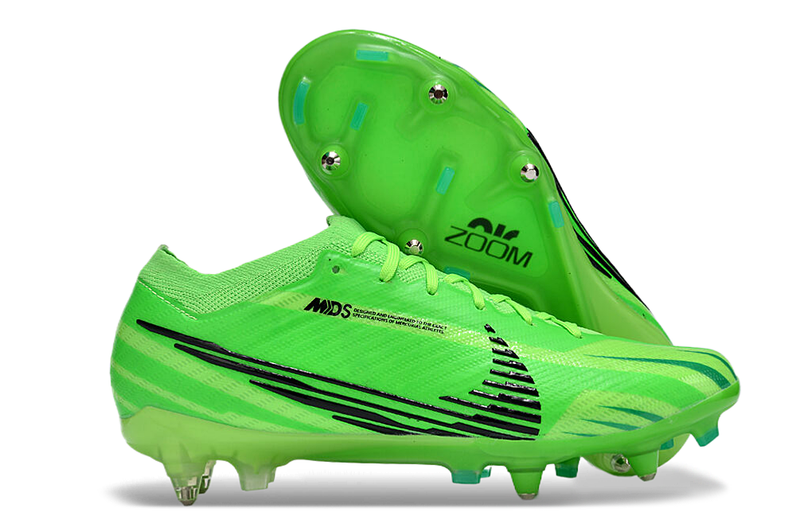 Chuteira Campo Nike Air Zoom Mercurial Vapor 15 Elite Ponta de Aluminio Verde "Dream Speed 8"