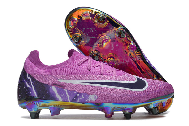 Chuteira Campo Nike Phantom GX Elite Trava Mista Roxa "Thunder"