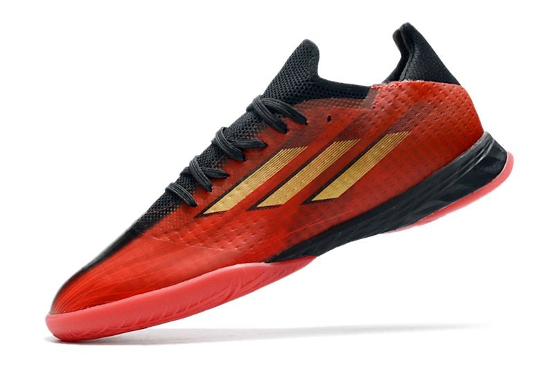 Chuteira Futsal Adidas X Speedflow.1 IC Vermelho e Preto "Showndown Pack"