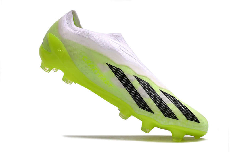 Chuteira Campo Adidas CrazyFast.1 LL FG Branca e Verde "Crazyrush Pack"