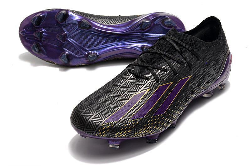 Chuteira Campo Adidas X Speedportal.1 FG Preto e Roxo