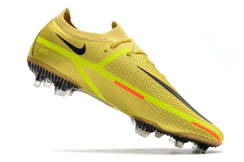 Chuteira Campo Nike Phantom GT2 Elite FG Dourada