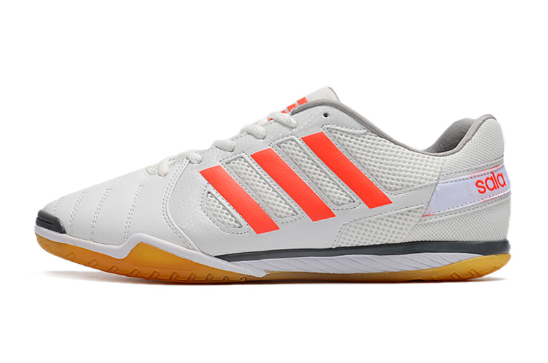 Chuteira Futsal Adidas Top Sala IC Branca e Laranja