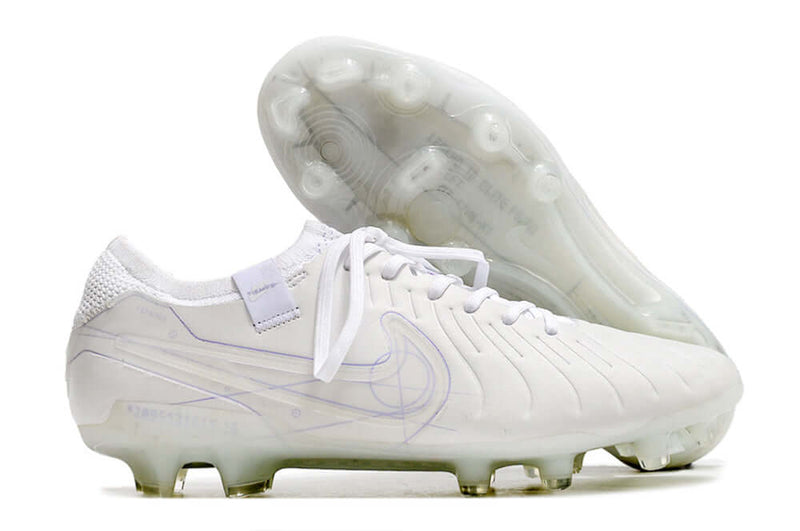 Chuteira Campo Nike Tiempo Legend 10 Elite FG Branca "Whiteout Especial"