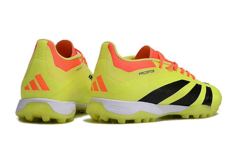 Chuteira Society Adidas Predator Elite TF Amarela, Preta e Vermelha "Energy Solar Pack"