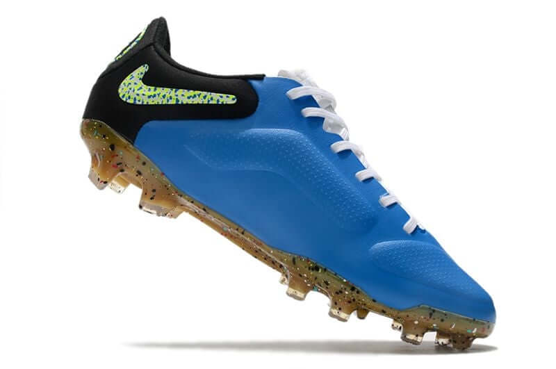 Chuteira Campo Nike Tiempo Legend 9 Elite FG Azul e Preta