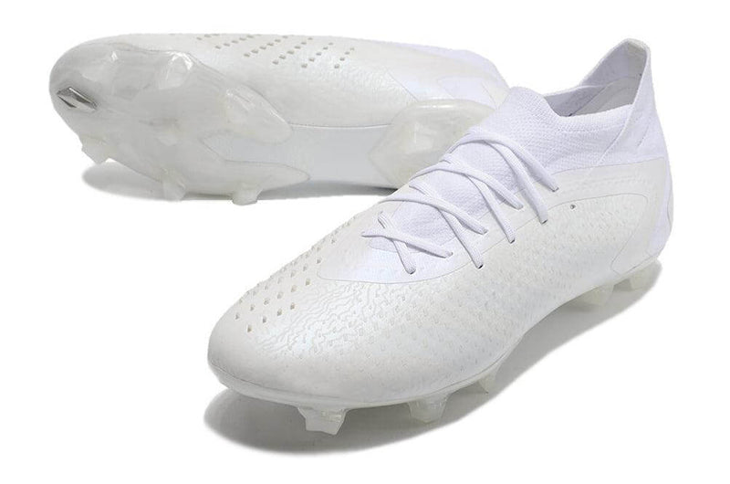 Chuteira Campo Adidas Predator Accuracy.1 FG Branca "Pearlized Pack"