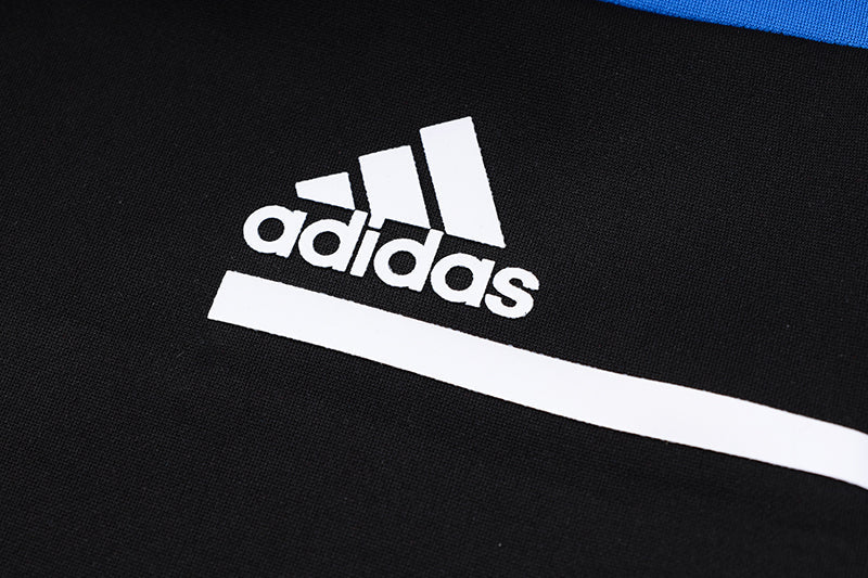 Conjunto de Moletom Adidas Sportswear com Touca Azul e Preto