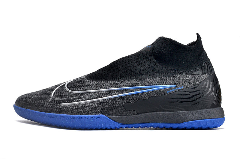 Chuteira Futsal Nike Phantom GX DF Elite IC Preta e Azul "Shadow Pack"