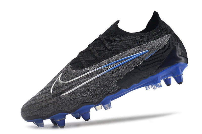 Chuteira Campo Nike Phantom GX Elite SG Preta e Azul "Shadow Pack"