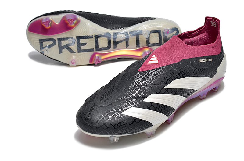 Chuteira Campo Adidas Predator LL Elite FG Preta e Roxa