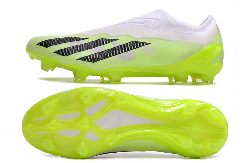 Chuteira Campo Adidas CrazyFast.1 LL FG Branca e Verde "Crazyrush Pack"