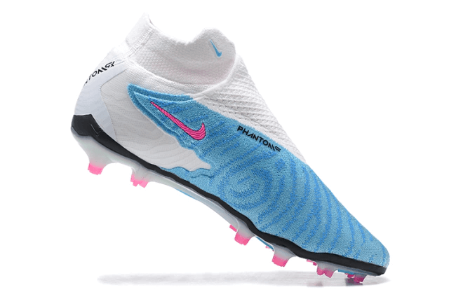 Chuteira Campo Nike Phantom GX DF Elite FG Azul e Branca "Blast Pack"