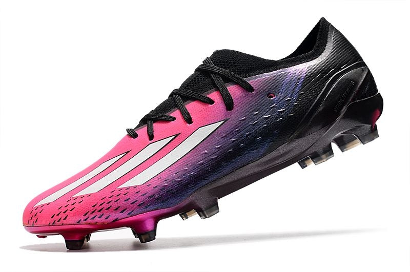 Chuteira Campo Adidas X SpeedPortal.1 FG Rosa e Preto "Own You Football Pack"