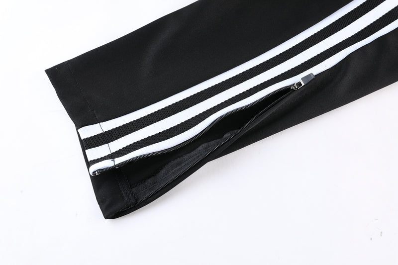 Conjunto de Frio Adidas Training Cinza, Branco e Preto