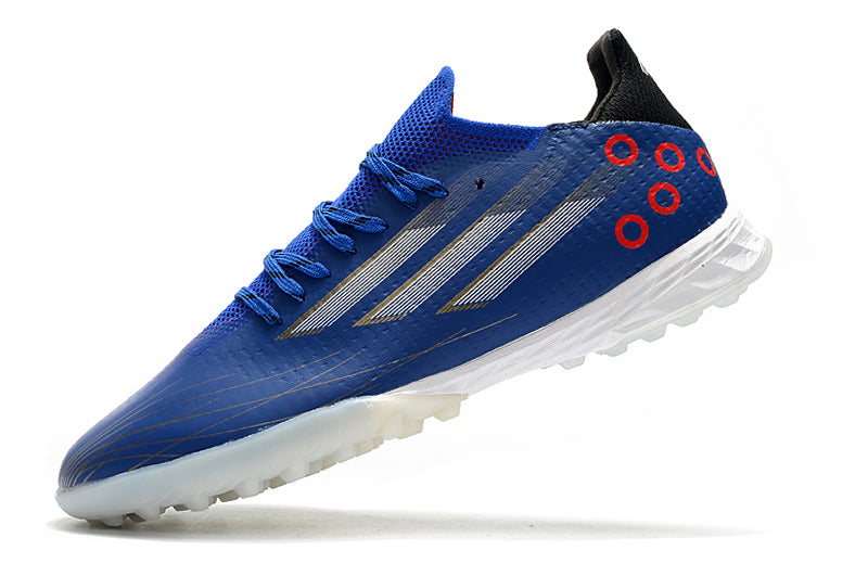 Chuteira Society Adidas X Speedflow.1 TF Azul e Branca